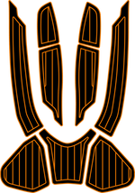 Sea Doo GTX 155, Ltd 215 230 + 300, RXT 260, Wake Pro 2016 - 2017 Jet Ski Traction Mats - HJDECK