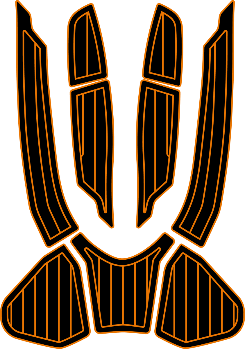 Sea Doo GTX 155, Ltd 215 230 + 300, RXT 260, Wake Pro 2016 - 2017 Jet Ski Traction Mats - HJDECK