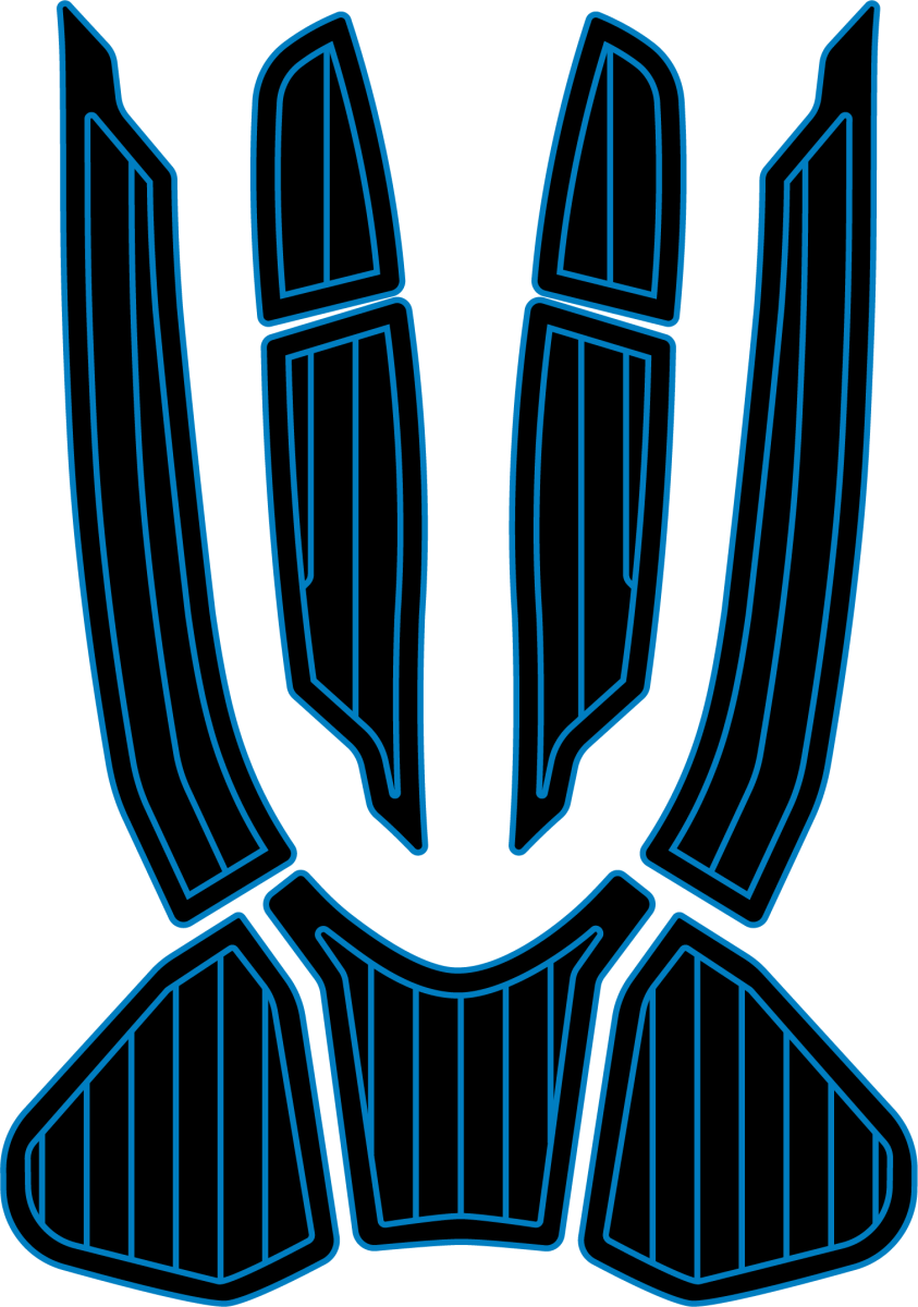 Sea Doo GTX 155, Ltd 215 230 + 300, RXT 260, Wake Pro 2016 - 2017 Jet Ski Traction Mats - HJDECK