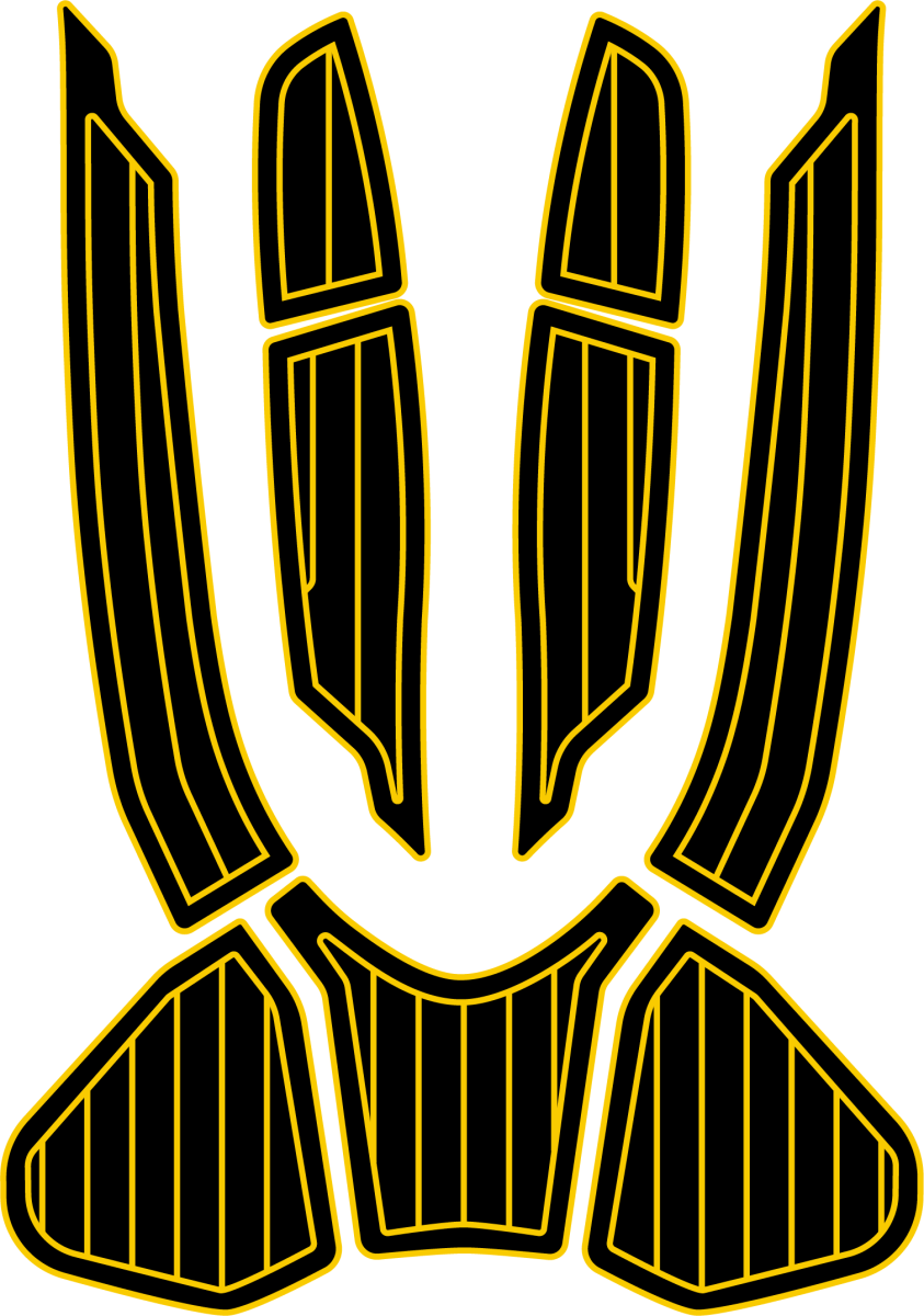 Sea Doo GTX 155, Ltd 215 230 + 300, RXT 260, Wake Pro 2016 - 2017 Jet Ski Traction Mats - HJDECK