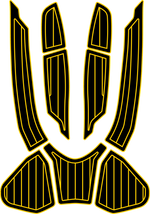 Sea Doo GTX 155, Ltd 215 230 + 300, RXT 260, Wake Pro 2016 - 2017 Jet Ski Traction Mats - HJDECK