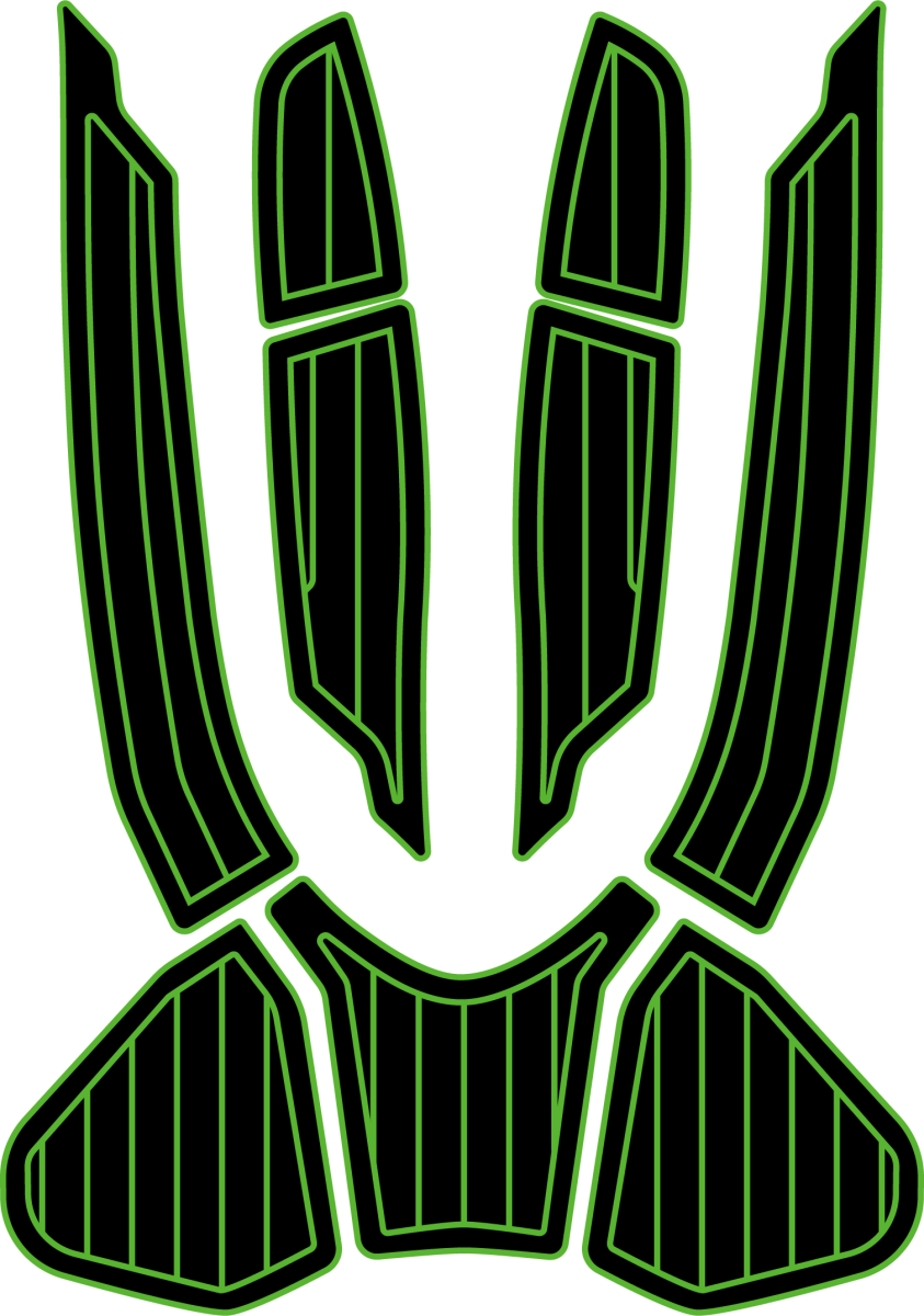 Sea Doo GTX 155, Ltd 215 230 + 300, RXT 260, Wake Pro 2016 - 2017 Jet Ski Traction Mats - HJDECK