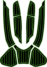 Sea Doo GTX 155, Ltd 215 230 + 300, RXT 260, Wake Pro 2016 - 2017 Jet Ski Traction Mats - HJDECK