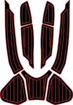 Sea Doo GTX 155, Ltd 215 230 + 300, RXT 260, Wake Pro 2016 - 2017 Jet Ski Traction Mats - HJDECK