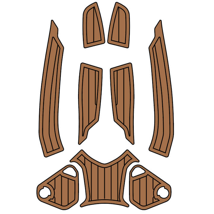 SEA - DOO RXT 215, RXT - X RS 260, GTX 155, WAKE PRO 215, RXT 260 RS Jet Ski Traction Mats - HJDECK