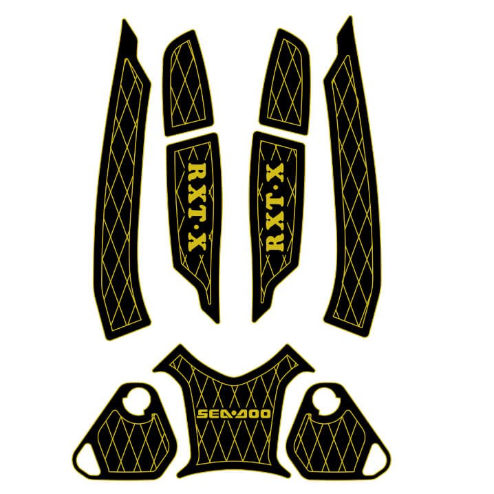 SEA - DOO RXT 215, RXT - X RS 260, GTX 155, WAKE PRO 215, RXT 260 RS Jet Ski Traction Mats - HJDECK