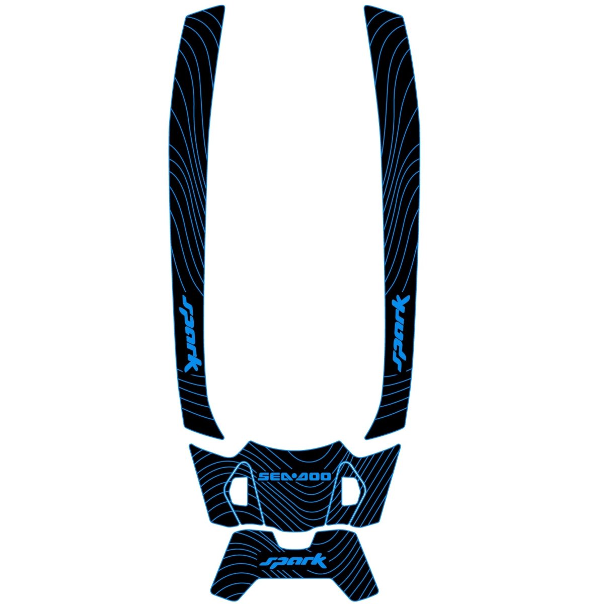 Sea Doo Spark 3 UP 2024 Traction Mats - HJDECK