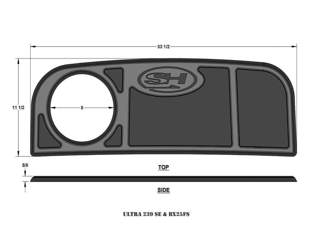 Sea Hunt Boat Dash Pad - HJDECK