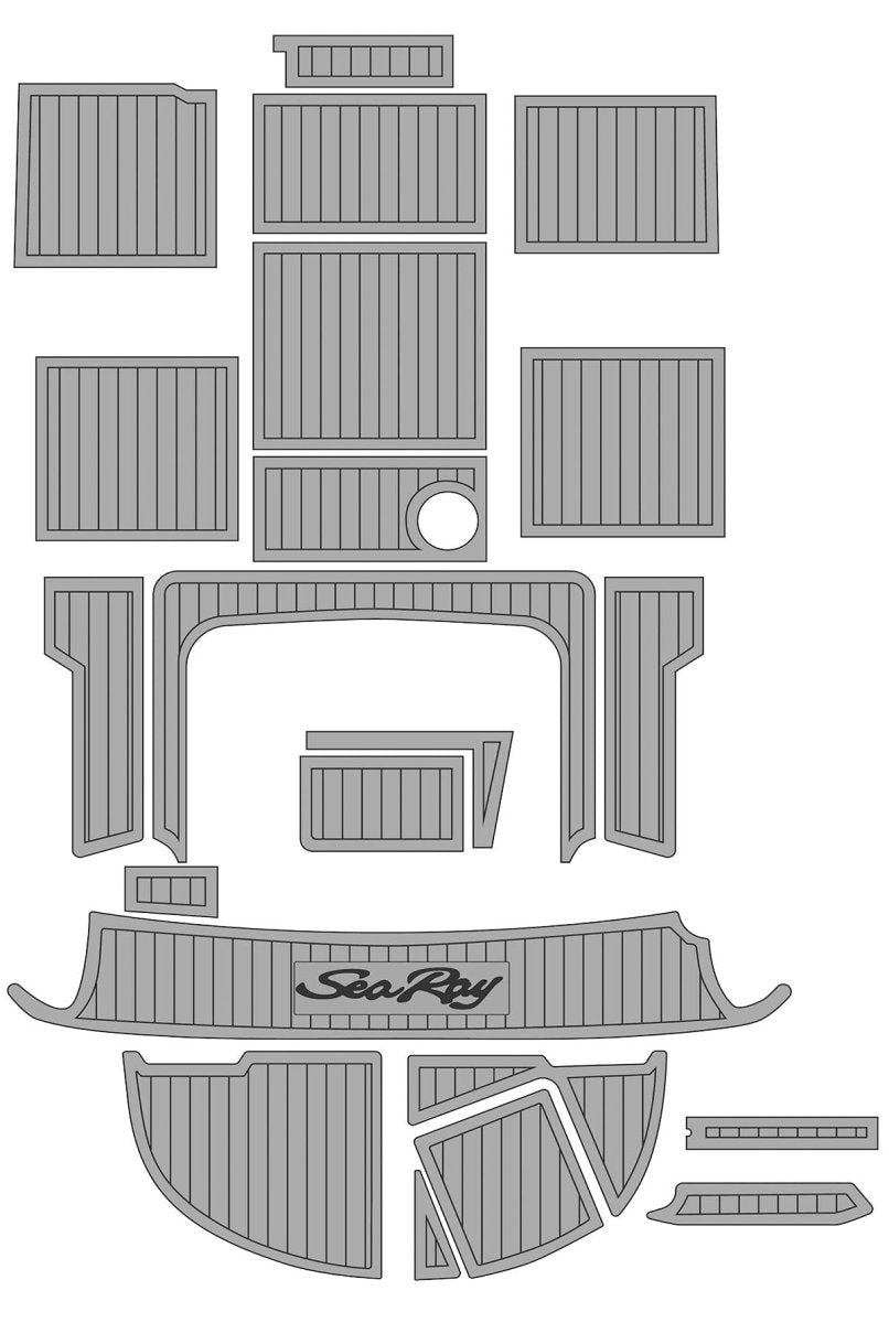Sea Ray 225 Weekender Non Slip Boat Flooring Decking Pad Swim Platform Cockpit Mats - HJDECK