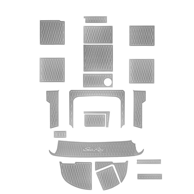 Sea Ray 225 Weekender Non Slip Boat Flooring Decking Pad Swim Platform Cockpit Mats - HJDECK