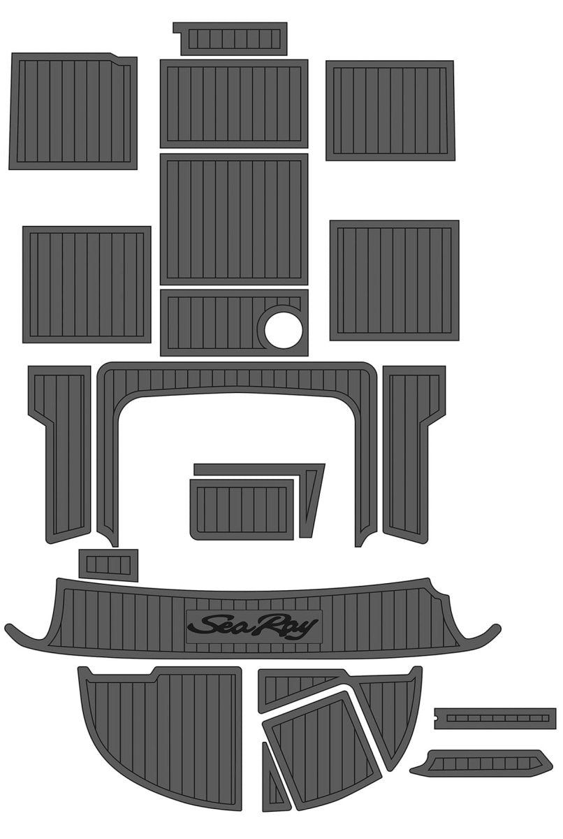 Sea Ray 225 Weekender Non Slip Boat Flooring Decking Pad Swim Platform Cockpit Mats - HJDECK