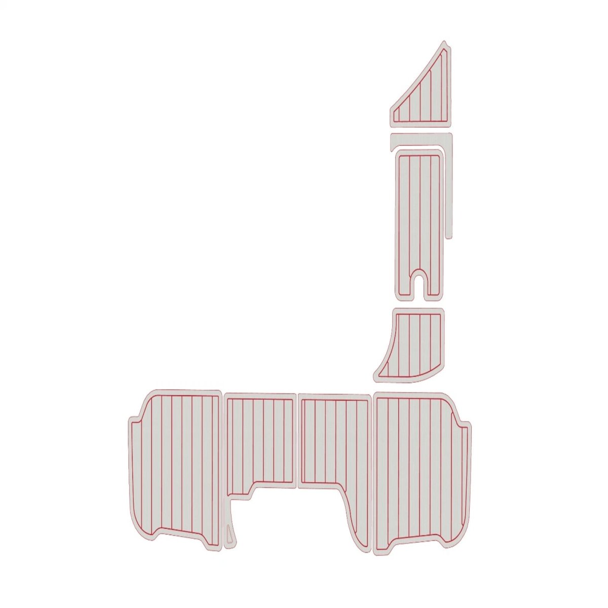 Sea Ray 270 SDX Sundeck 2017 - 2023 Cockpit Pad Boat Flooring Non - Slip EVA Foam Deck Mat - HJDECK