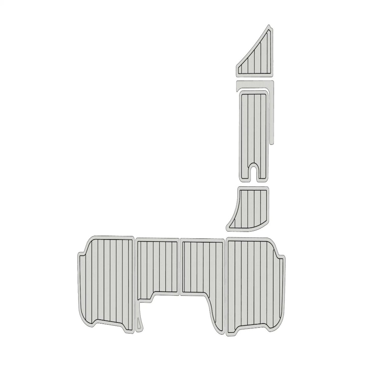 Sea Ray 270 SDX Sundeck 2017 - 2023 Cockpit Pad Boat Flooring Non - Slip EVA Foam Deck Mat - HJDECK