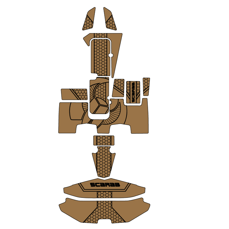 SeaDoo 2016 - 2011 scarab 165ID EVA Foam Boat Flooring Swim Platform & Cockpit Pad - HJDECK