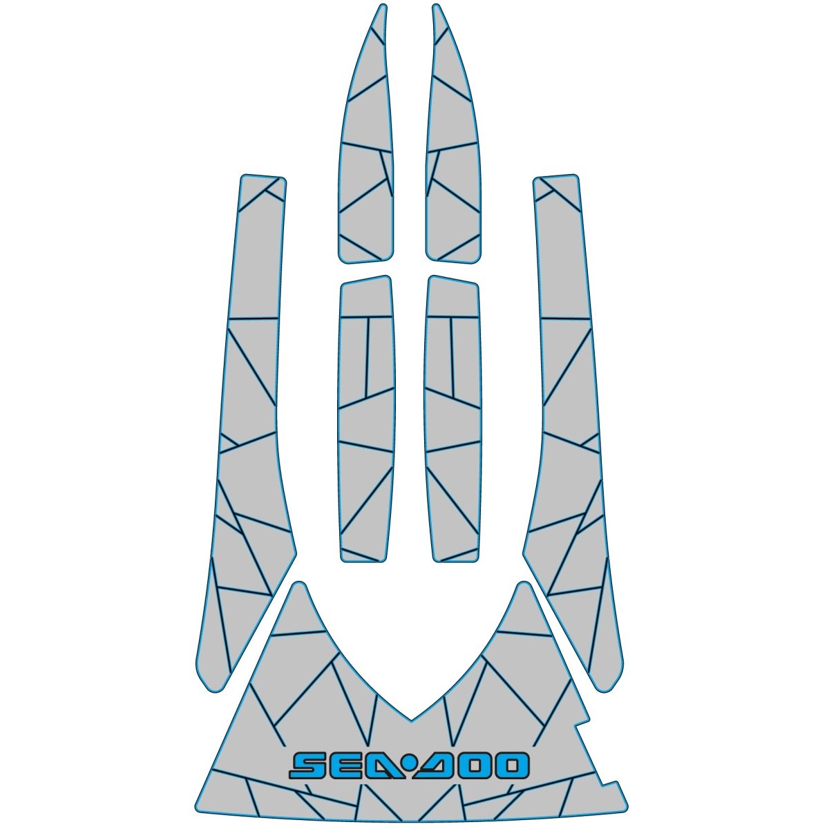 Seadoo GTX 4 - Tec /DI /RXT 215 - Jet Ski EVA Foam Traction Mats Custom Designed - HJDECK