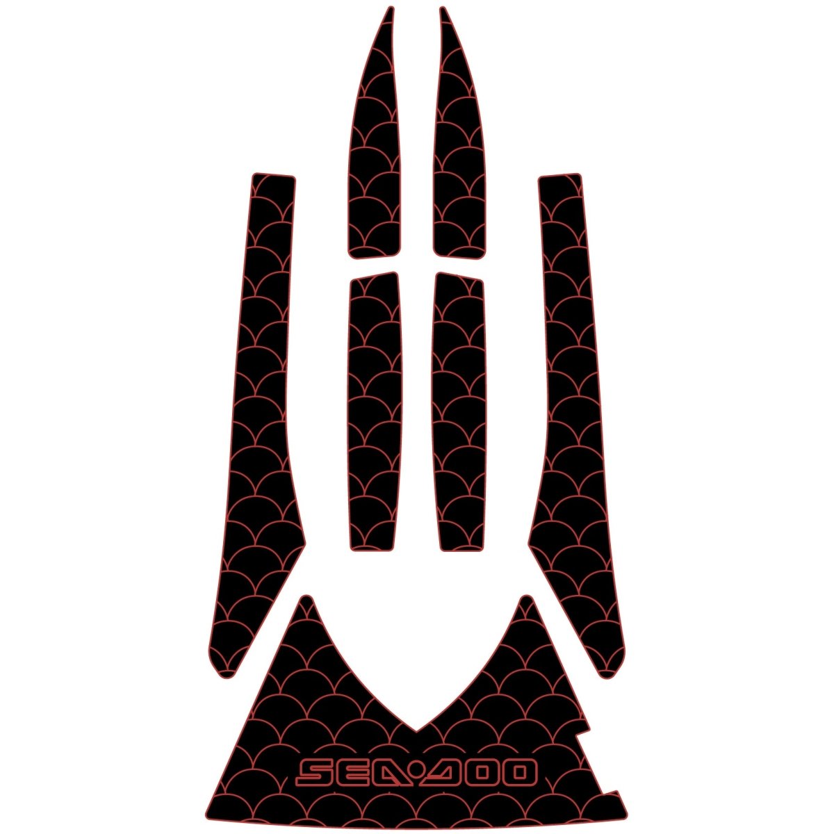 Seadoo GTX 4 - Tec Ltd SC /GTX 4 - Tec SC /GTX 4 Tec Wake Jet Ski Traction Mats - HJDECK