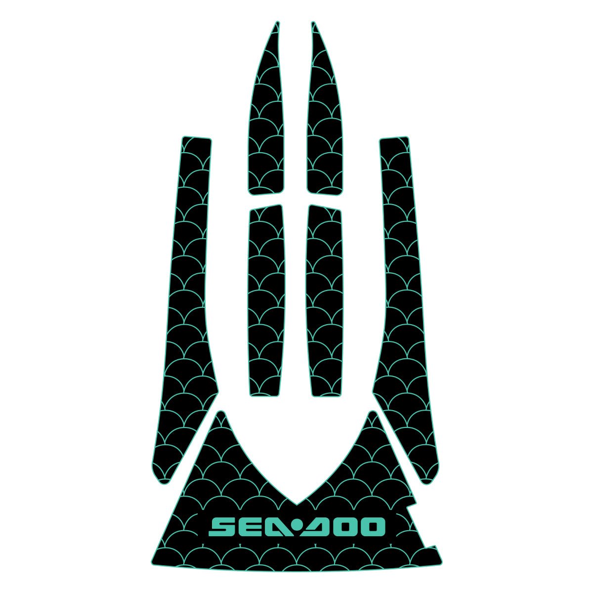 Seadoo GTX 4 - Tec Ltd SC /GTX 4 - Tec SC /GTX 4 Tec Wake Jet Ski Traction Mats - HJDECK