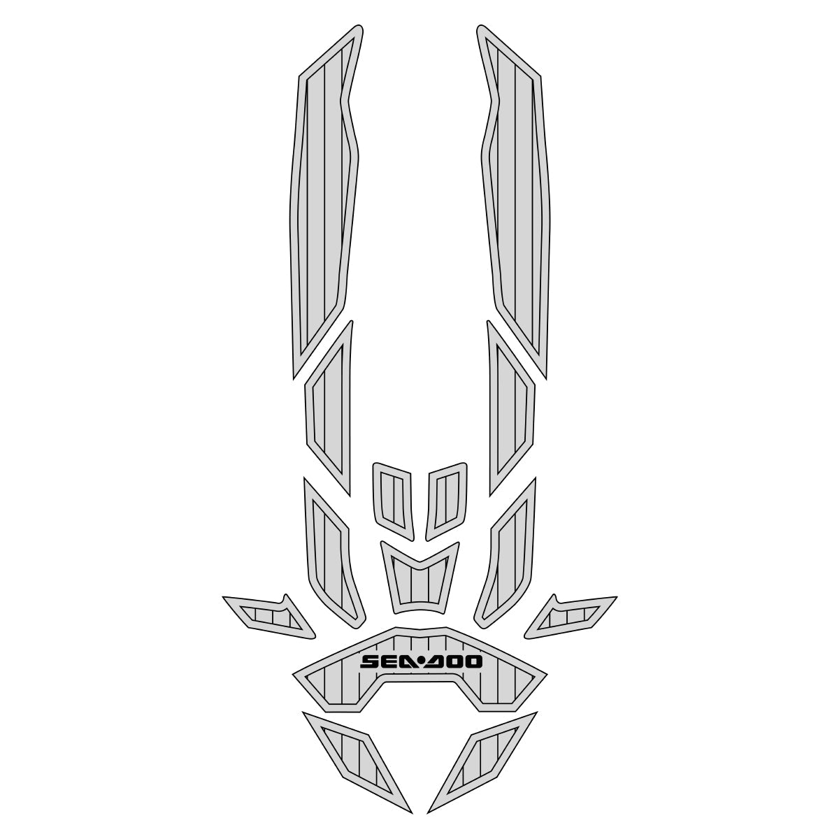 Seadoo Spark 3 UP Jet Ski Traction Mats Custom Eva Foam Pad - HJDECK