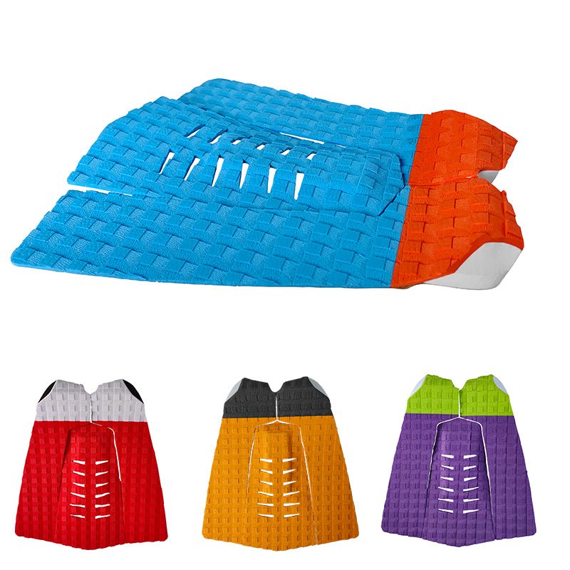 Short Board 3 pieces Traction Pad - Blue - HJDECK