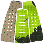 Short Board 3 pieces Traction Pad - Green - HJDECK