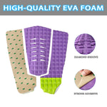 Short Board 3 pieces Traction Pad - Purple - HJDECK