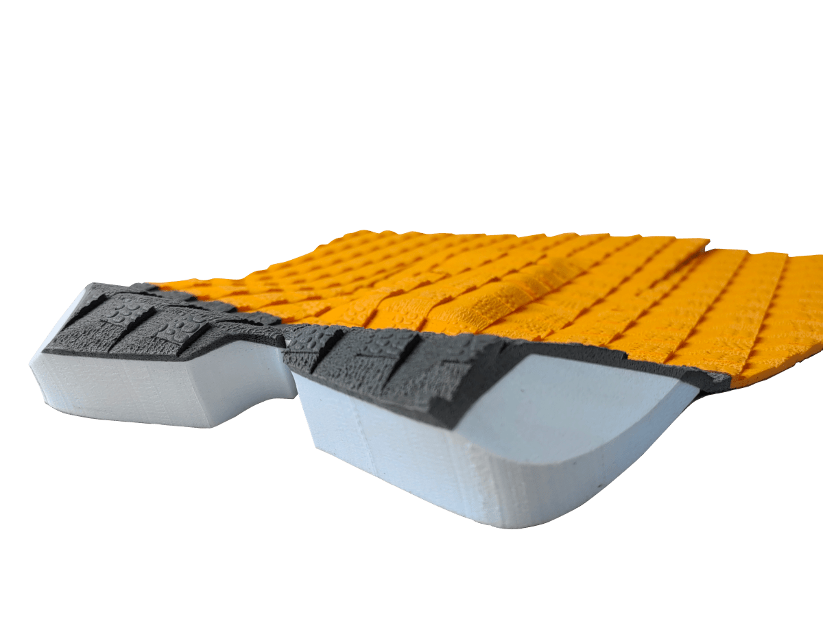 Short Board 3 pieces Traction Pad - Yellow - HJDECK