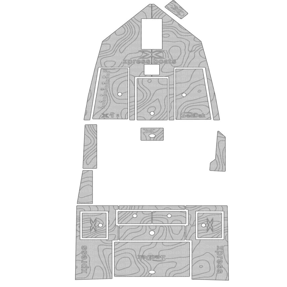 Xpress X18 Foam Boat Floor Deck Mats - HJDECK