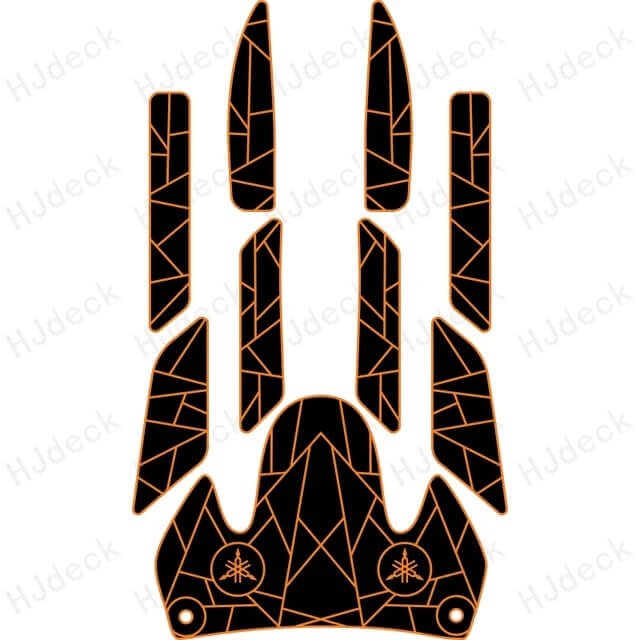 Yamaha GP1200R-Custom Designed Foam Jet Ski EVA Traction Mats - HJDECK