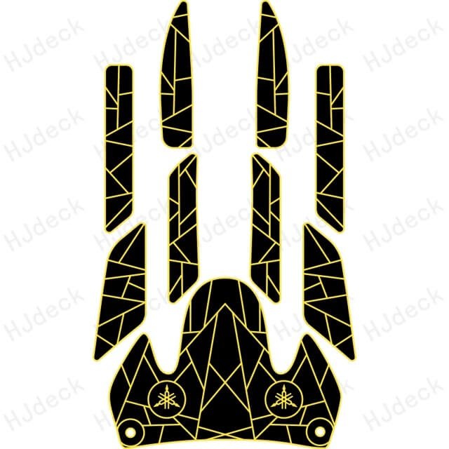 Yamaha GP1200R-Custom Designed Foam Jet Ski EVA Traction Mats - HJDECK