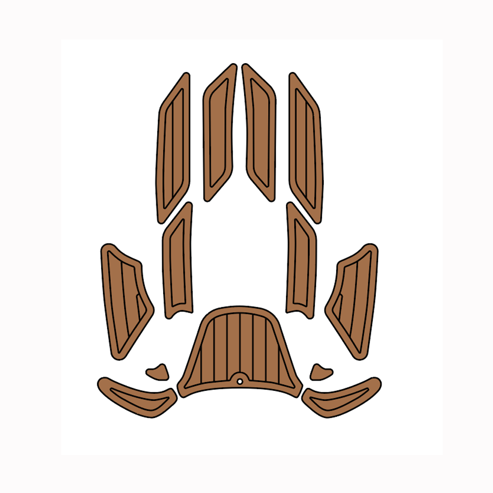 Yamaha SUV 1200 WaveRunner - Custom Designed Foam Jet Ski EVA Traction Mats - HJDECK