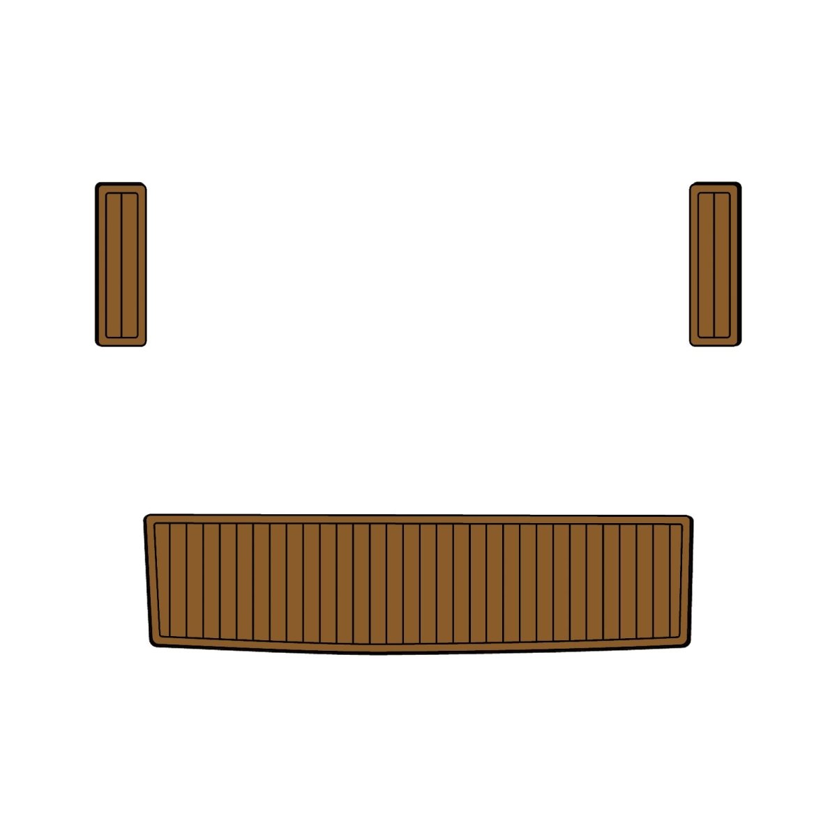 1989 Baja Sport 280 EVA Foam Faux Teak Boat Deck MatteMarine Flooring Marine Boat Decking Carpet Leaf Yacht Vehicle Pad - HJDECK