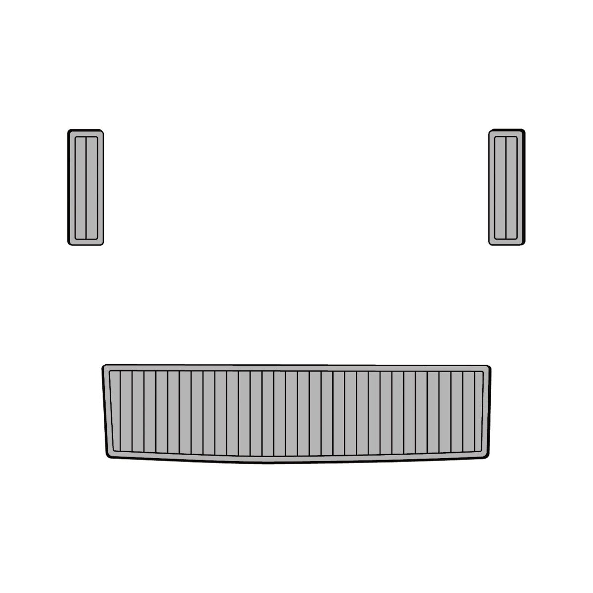 1989 Baja Sport 280 EVA Foam Faux Teak Boat Deck MatteMarine Flooring Marine Boat Decking Carpet Leaf Yacht Vehicle Pad - HJDECK