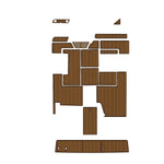 1991 Sea Ray Express EVA Foam Faux Teak Boat Deck MatteMarine Flooring Marine Boat Decking Carpet Leaf Yacht Vehicle Pad - HJDECK