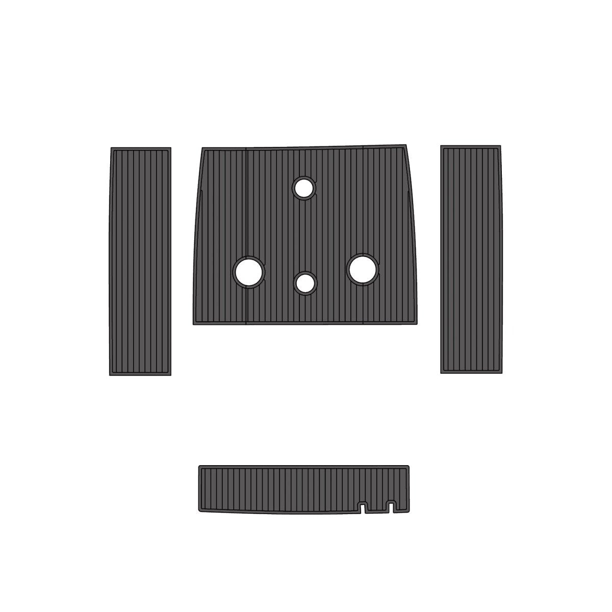 1996 WellCraft 22 EVA Foam Faux Teak Boat Deck MatteMarine Flooring Marine Boat Decking Carpet Leaf Yacht Vehicle Pad - HJDECK