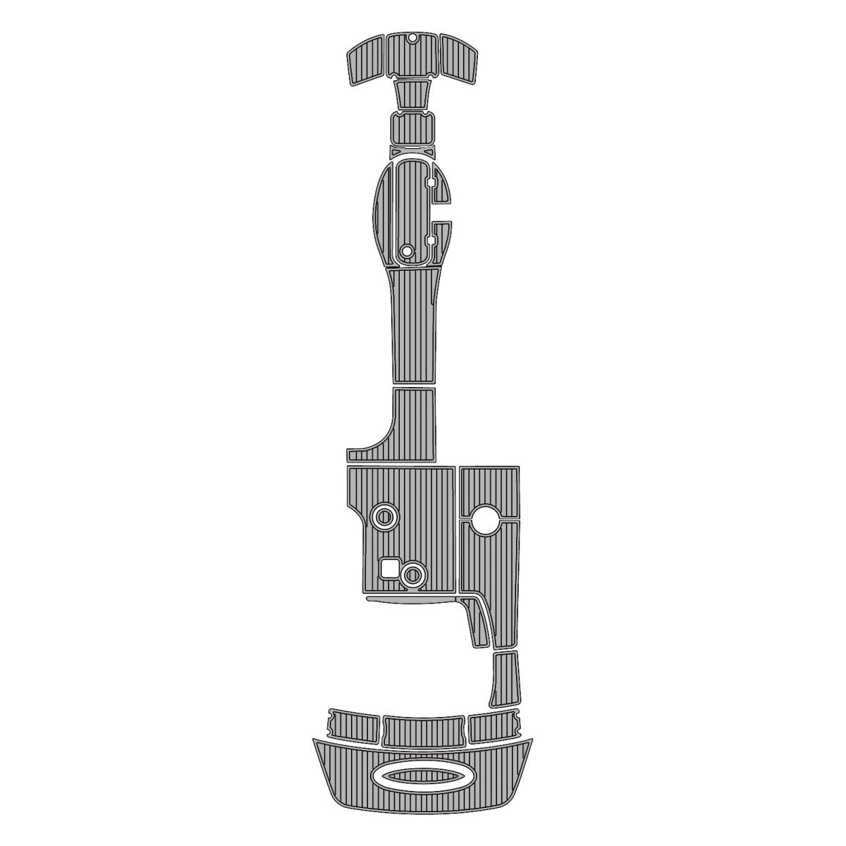 1999 Chaparral Sunesta 233 EVA Foam Faux Teak Boat Deck MatteMarine Flooring Marine Boat Decking Carpet Leaf Yacht Vehicle Pad - HJDECK