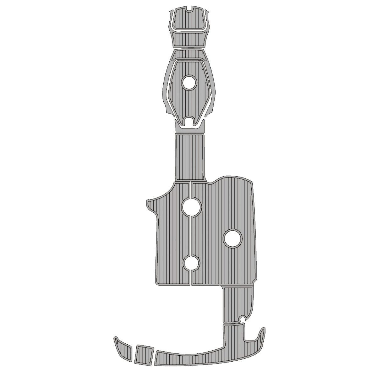 1999 SEA RAY SUNDECK EVA Foam Faux Teak Boat Deck MatteMarine Flooring Marine Boat Decking Carpet Leaf Yacht Vehicle Pad - HJDECK