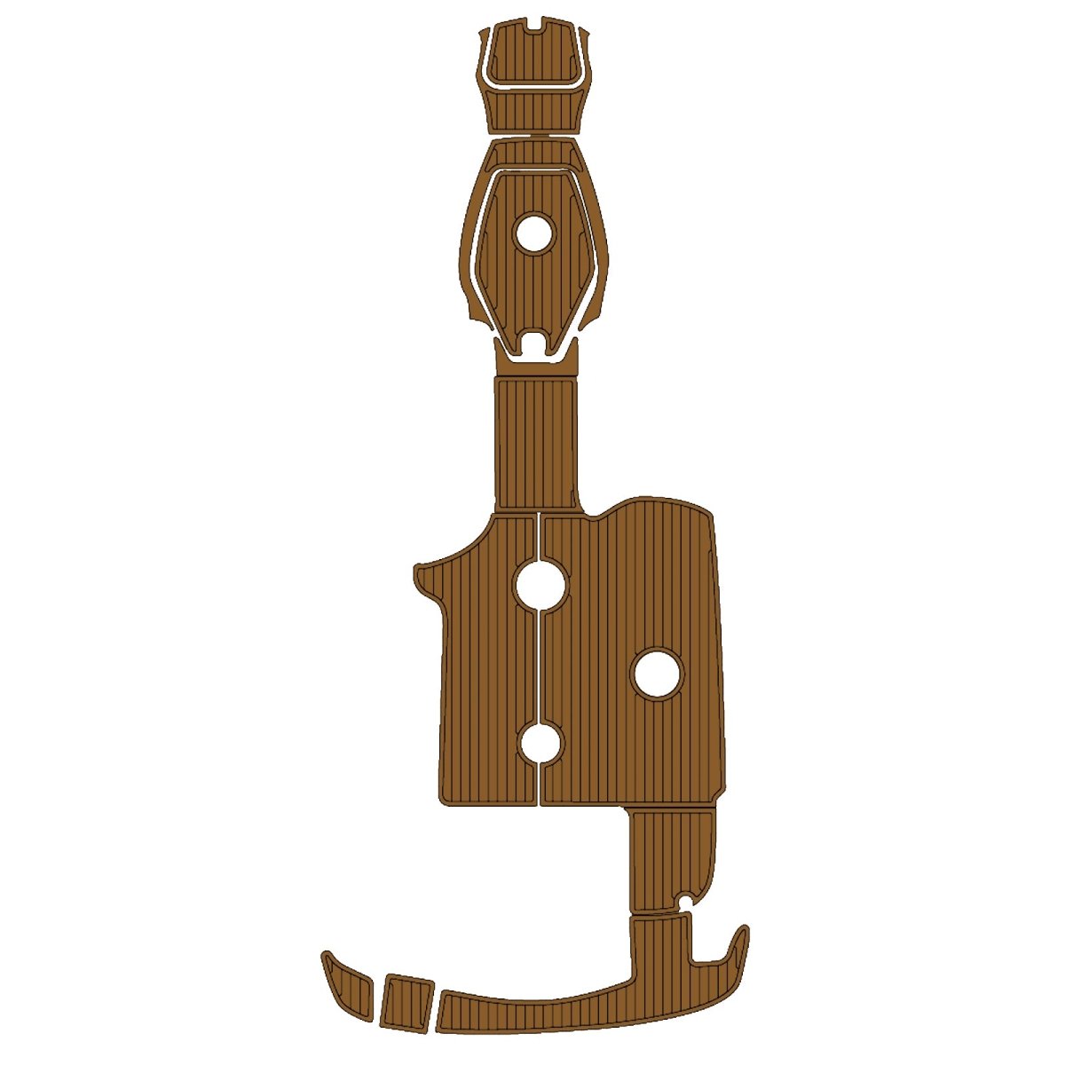 1999 SEA RAY SUNDECK EVA Foam Faux Teak Boat Deck MatteMarine Flooring Marine Boat Decking Carpet Leaf Yacht Vehicle Pad - HJDECK