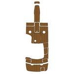 2003-2007 CHAPARRAL 220 EVA Foam Faux Teak Boat Deck MatteMarine Flooring Marine Boat Decking Carpet Leaf Yacht Vehicle Pad - HJDECK