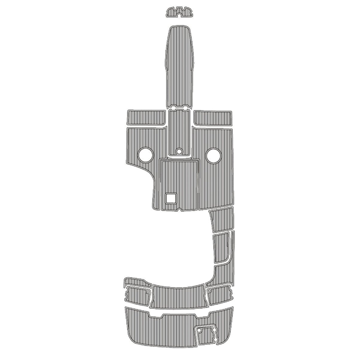 2003-2007 CHAPARRAL 220 EVA Foam Faux Teak Boat Deck MatteMarine Flooring Marine Boat Decking Carpet Leaf Yacht Vehicle Pad - HJDECK