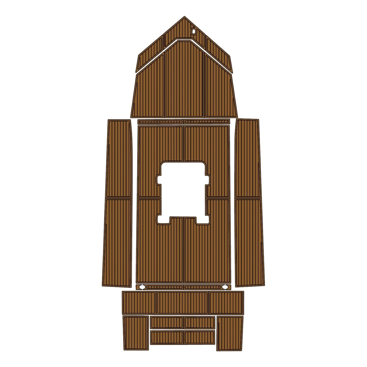 2003 Alumacraft 20CC EVA Foam Faux Teak Boat Deck MatteMarine Flooring Marine Boat Decking Carpet Leaf Yacht Vehicle Pad - HJDECK