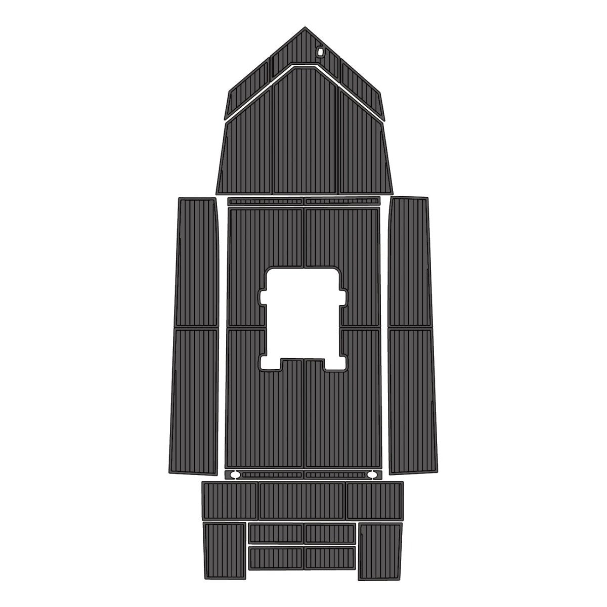 2003 Alumacraft 20CC EVA Foam Faux Teak Boat Deck MatteMarine Flooring Marine Boat Decking Carpet Leaf Yacht Vehicle Pad - HJDECK