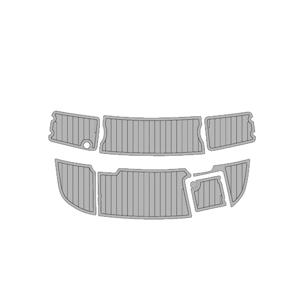 2003 CHAPARRAL 200SSI EVA Foam Faux Teak Boat Deck MatteMarine Flooring Marine Boat Decking Carpet Leaf Yacht Vehicle Pad - HJDECK