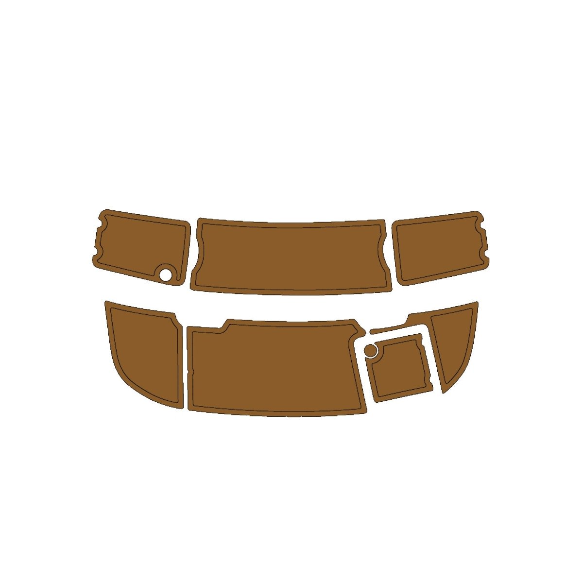 2003 CHAPARRAL 200SSI EVA Foam Faux Teak Boat Deck MatteMarine Flooring Marine Boat Decking Carpet Leaf Yacht Vehicle Pad - HJDECK