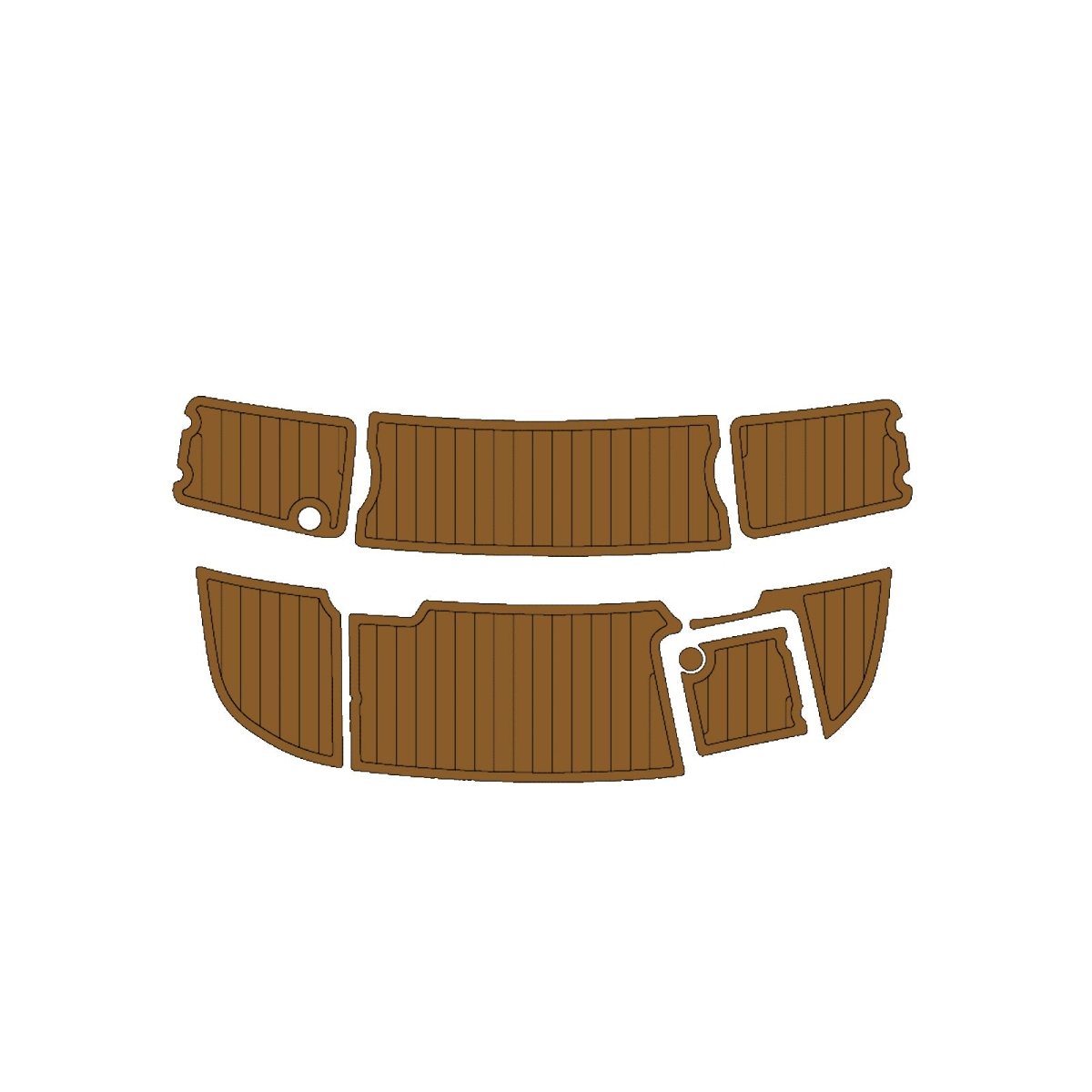 2003 CHAPARRAL 200SSI EVA Foam Faux Teak Boat Deck MatteMarine Flooring Marine Boat Decking Carpet Leaf Yacht Vehicle Pad - HJDECK