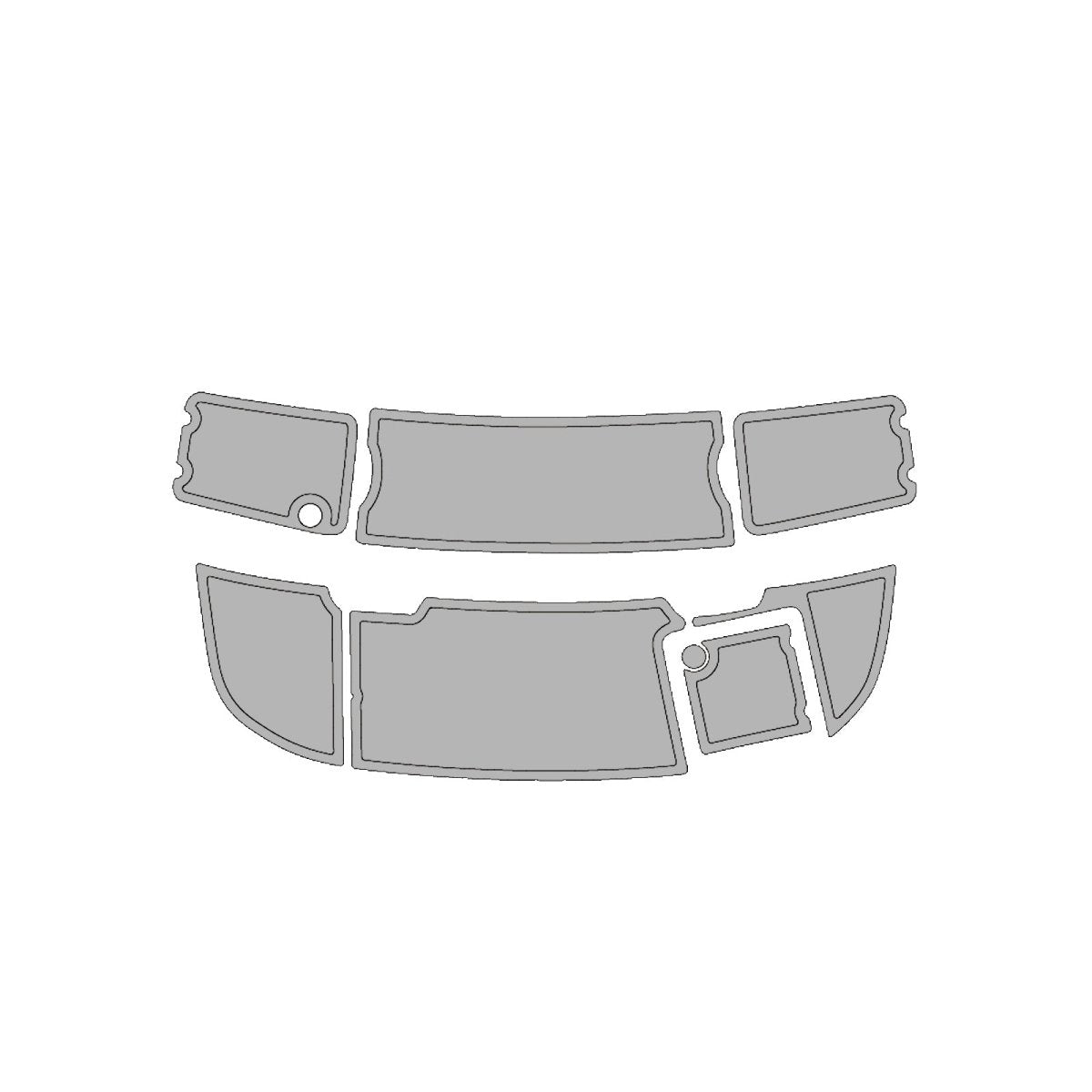 2003 CHAPARRAL 200SSI EVA Foam Faux Teak Boat Deck MatteMarine Flooring Marine Boat Decking Carpet Leaf Yacht Vehicle Pad - HJDECK