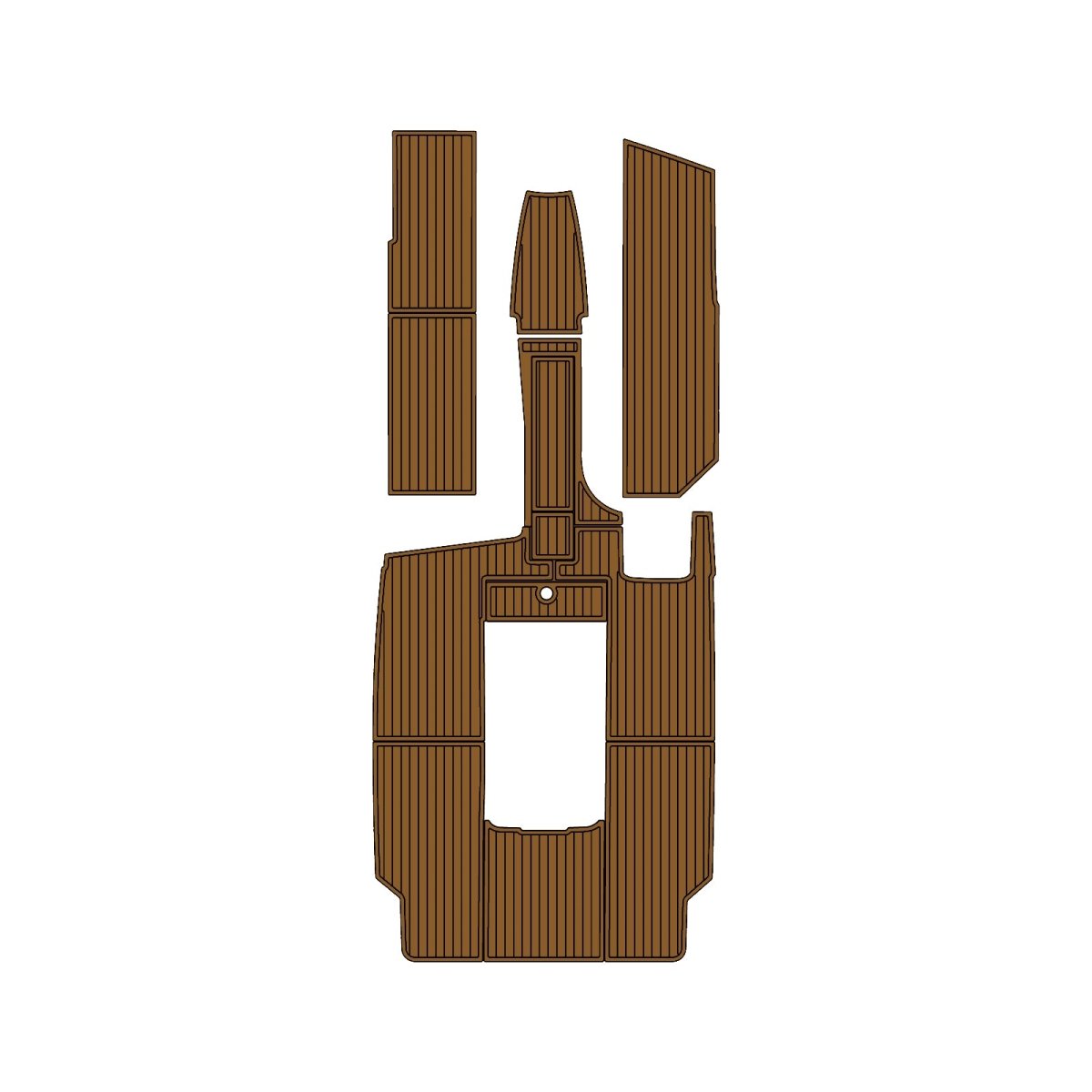 2003 MasterCraft Prostar 209 EVA Foam Faux Teak Boat Deck MatteMarine Flooring Marine Boat Decking Carpet Leaf Yacht Vehicle Pad - HJDECK