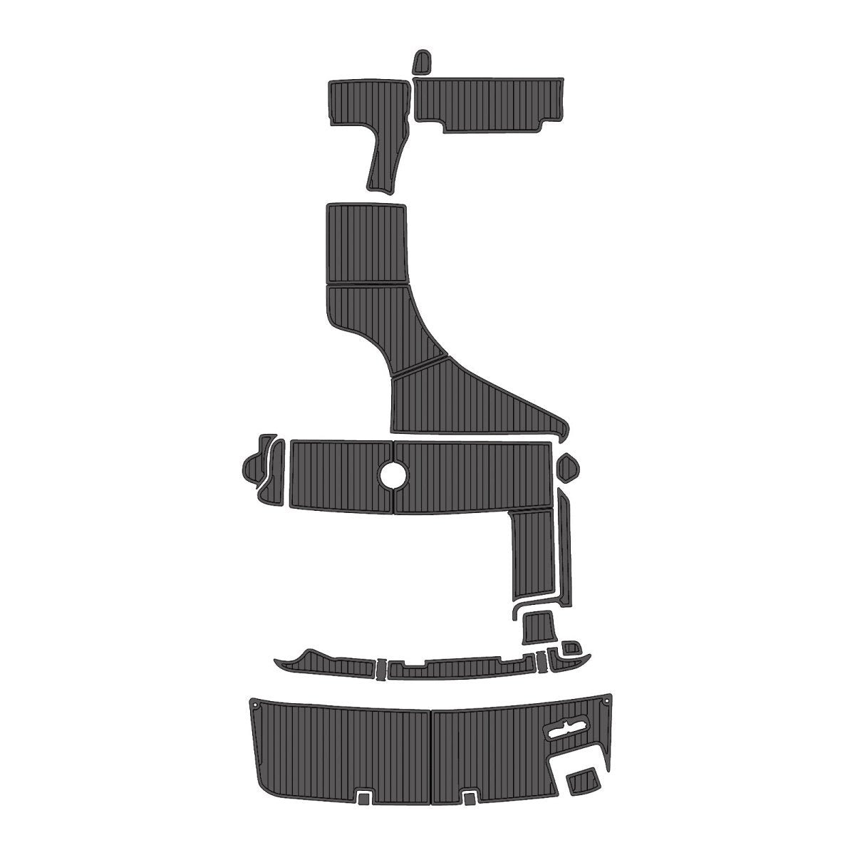 2003 RINKER 34' EVA Foam Faux Teak Boat Deck MatteMarine Flooring Marine Boat Decking Carpet Leaf Yacht Vehicle Pad - HJDECK