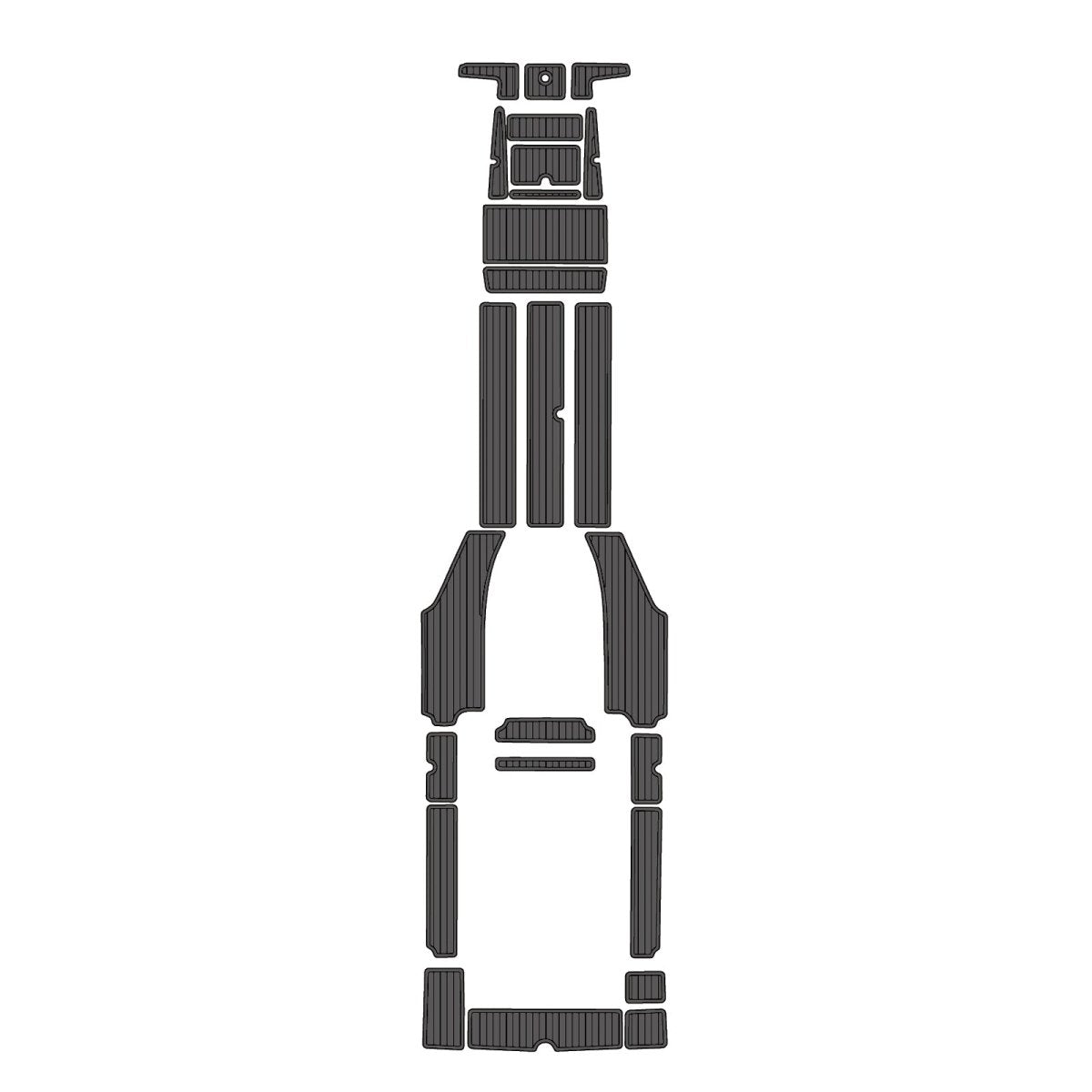 2004 Advantage Party Cat 28 EVA Foam Faux Teak Boat Deck MatteMarine Flooring Marine Boat Decking Carpet Leaf Yacht Vehicle Pad - HJDECK