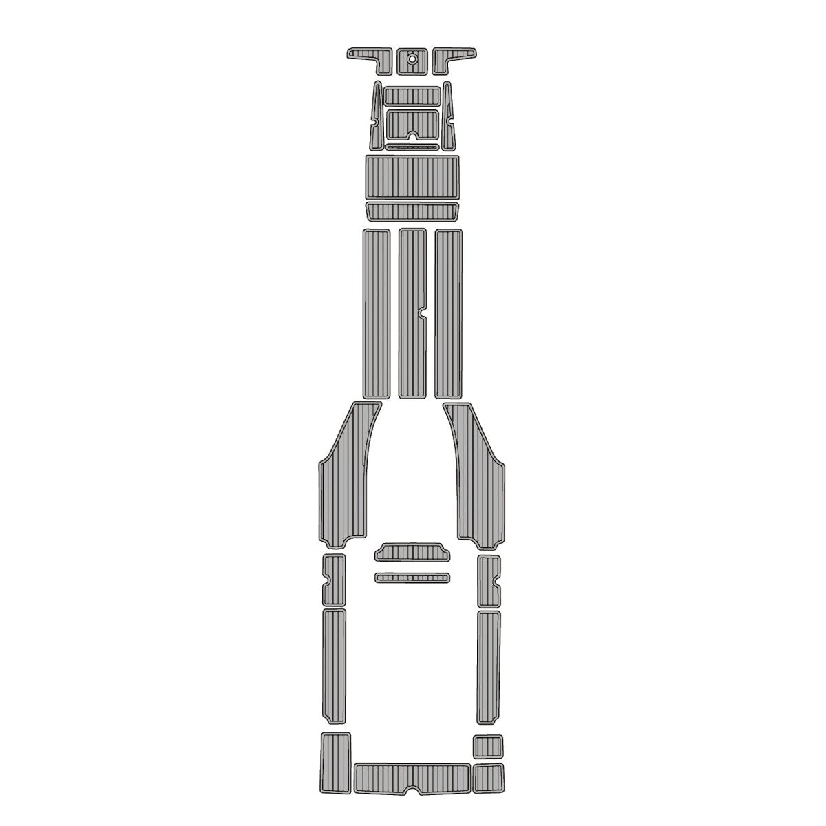 2004 Advantage Party Cat 28 EVA Foam Faux Teak Boat Deck MatteMarine Flooring Marine Boat Decking Carpet Leaf Yacht Vehicle Pad - HJDECK