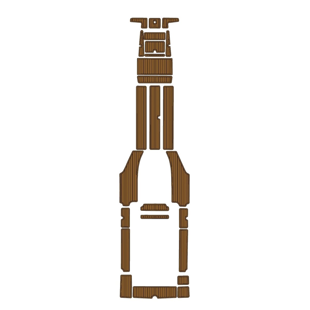 2004 Advantage Party Cat 28 EVA Foam Faux Teak Boat Deck MatteMarine Flooring Marine Boat Decking Carpet Leaf Yacht Vehicle Pad - HJDECK